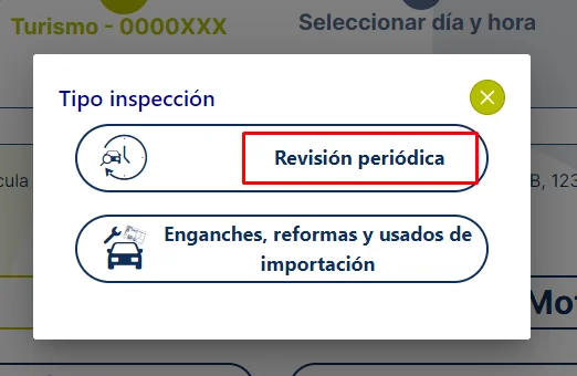 tipo de inspección técnica de vehículos