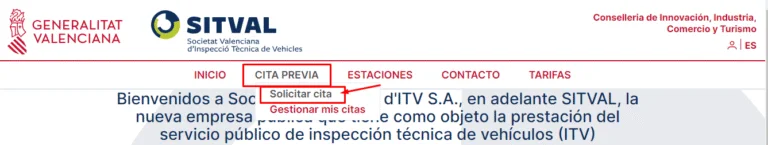 cita previa itv gandía